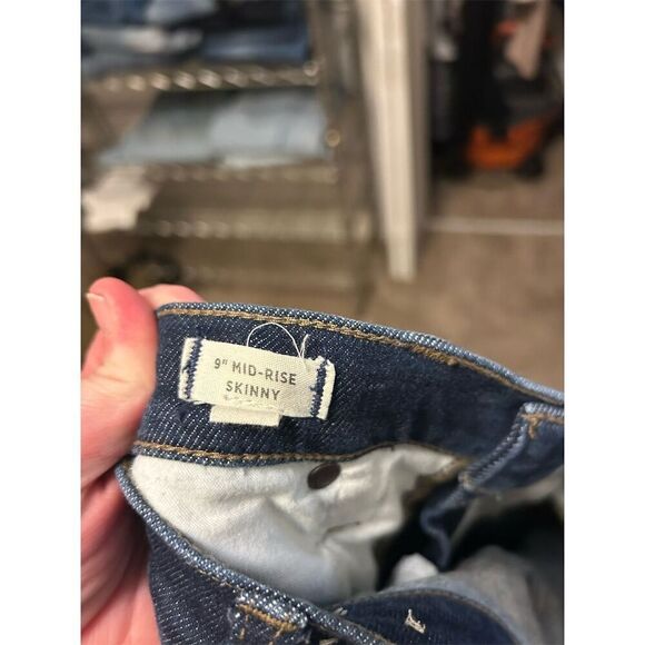 Madewell Women's Mid-Rise Skinny Jeans Blue Size 31 Dark Wash - Picture 3 of 8